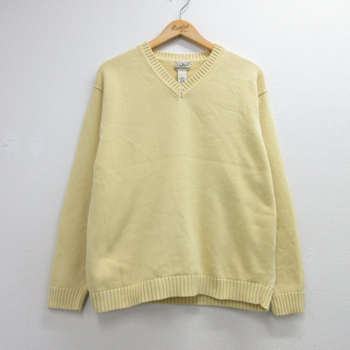 エルエルビーン 00s 長袖セーター イエロー メンズL相当 | 古着
