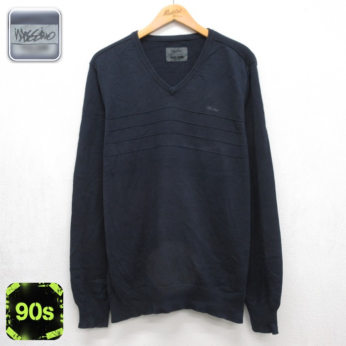 Mossimo 長袖セーター ネイビー メンズL相当 | 古着