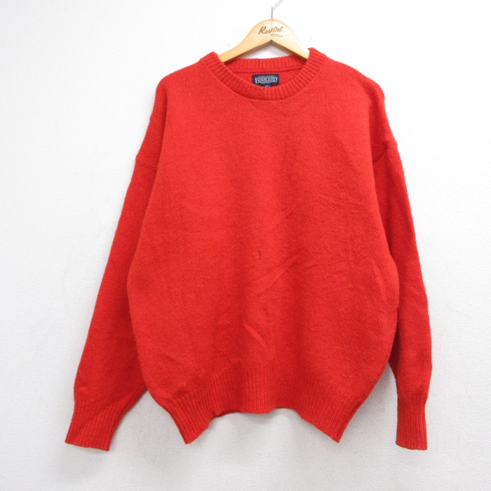 古着通販 XL☆古着 LANDS'END ランズエンド 長袖 セーター メンズ 90
