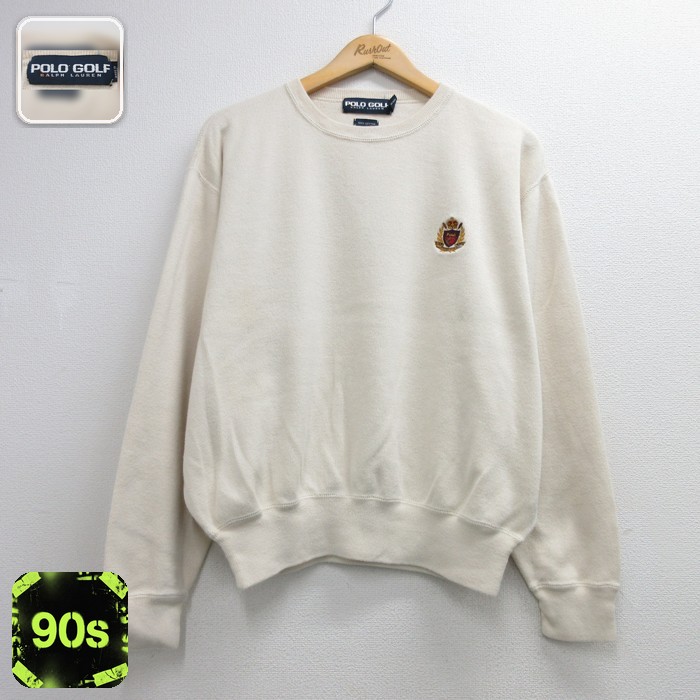 ラルフローレン 90s 長袖セーター ポロゴルフ ベージュ メンズXL相当 | 古着
