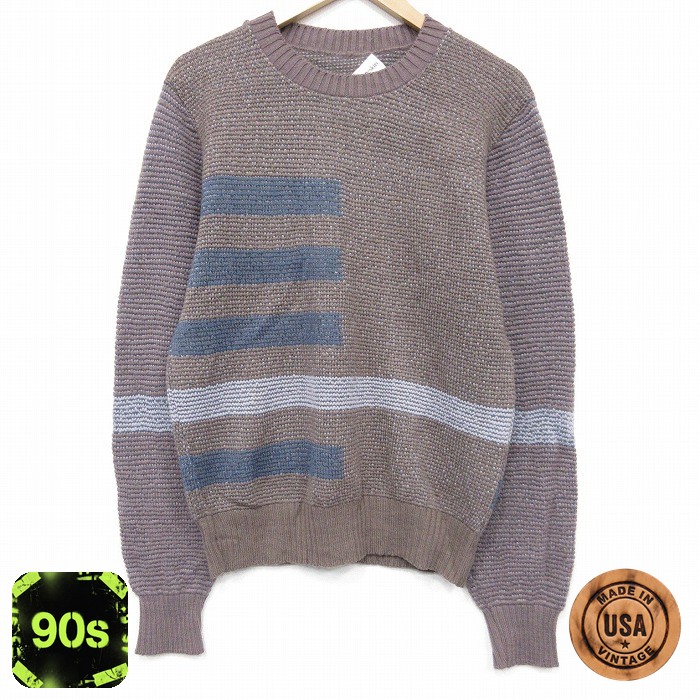 【50%OFF】90s 長袖セーター ブラウン M | 古着