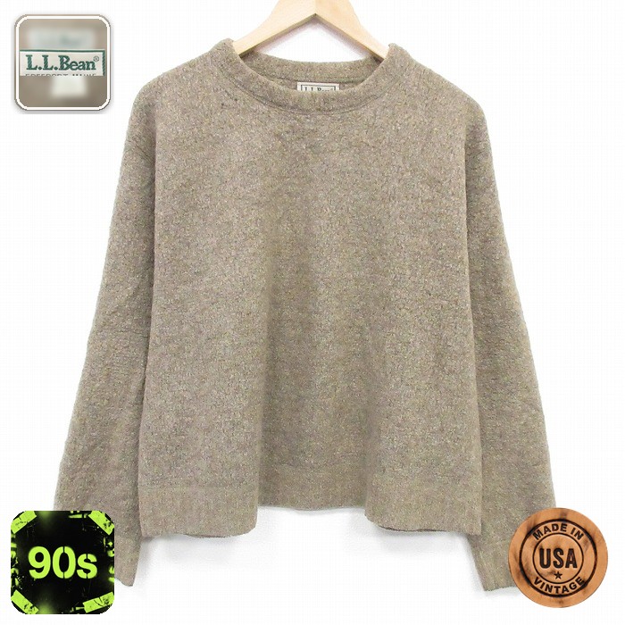 【50%OFF】エルエルビーン 90s 長袖セーター ブラウン XL | 古着