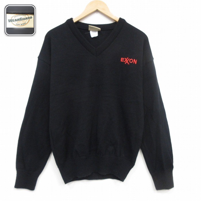 Wear Guerd 長袖セーター エクソン ブラック メンズM相当 | 古着