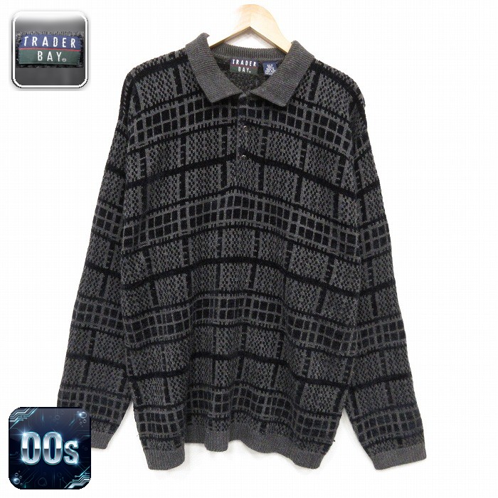 TRADER BAY 00s 長袖セーター グレー メンズXL相当 | 古着