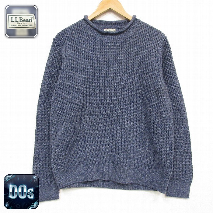 エルエルビーン 00s 長袖セーター ロールネック ネイビー メンズL相当 | 古着