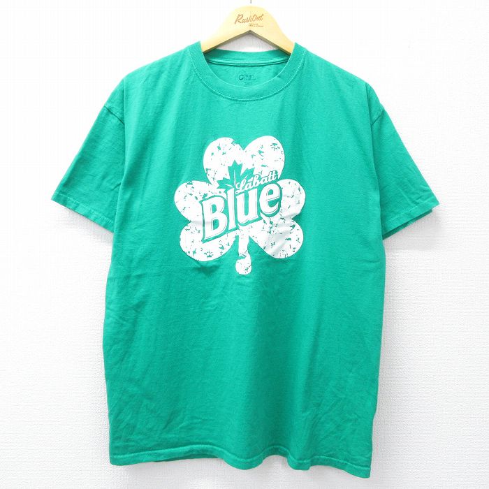 半袖Tシャツ ラバットブルー グリーン XL | 古着