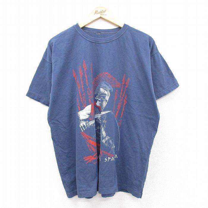 半袖Tシャツ 騎士 ネイビー XL | 古着