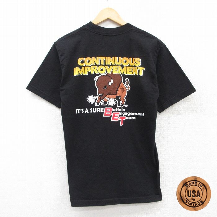 【50%OFF】バッファロー 半袖Tシャツ ブラック M | 古着