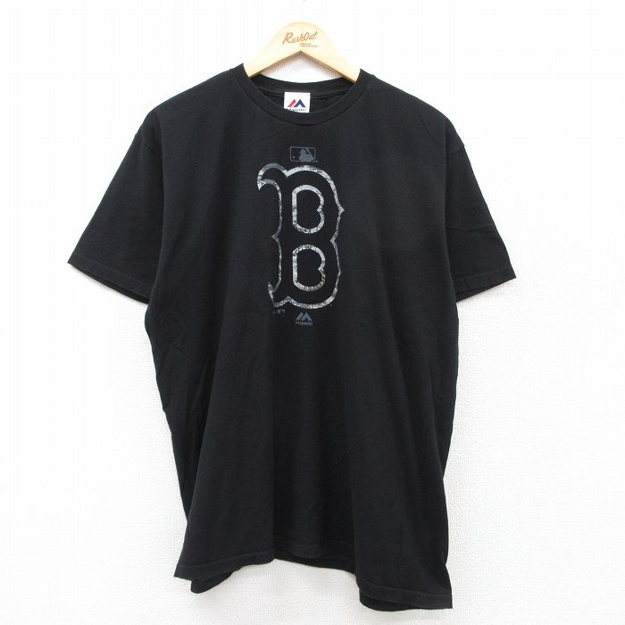 マジェスティック 半袖Tシャツ ボストンレッドソックス ブラック XL | 古着