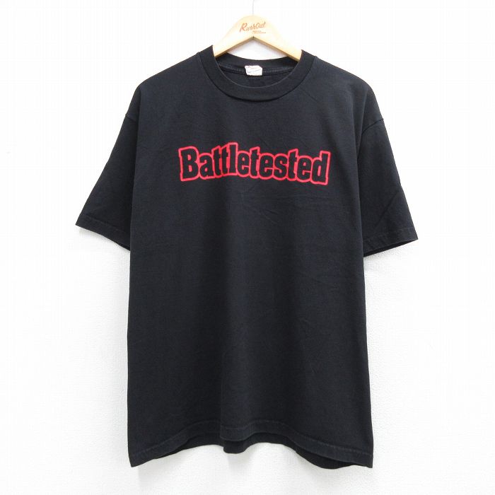 【20%OFF】プロクラブ 半袖Tシャツ Battletested ブラック メンズXL相当 | 古着