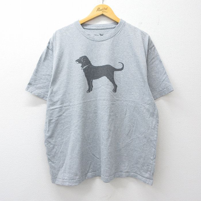 The Black Dog 半袖Tシャツ 霜降り グレー メンズXL相当 | 古着