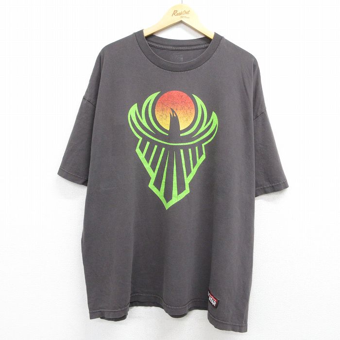 ワールドプロレスリング 半袖Tシャツ ザニューディイプリント グレー XL | 古着
