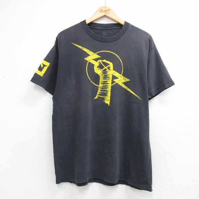 半袖Tシャツ ワールドプロレスリングCMパンク ブラック L | 古着