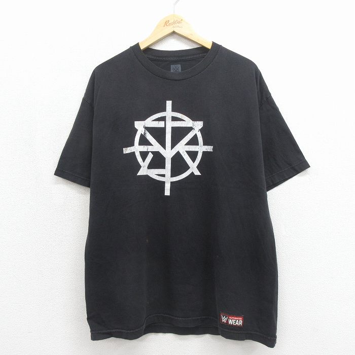 セスロリンズ 半袖Tシャツ ワールドプロレスリング ブラック メンズXL相当 | 古着