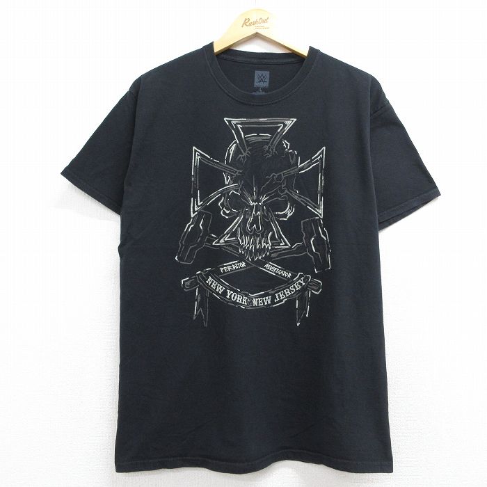 半袖Tシャツ ワールドプロレスリング ブラック L | 古着