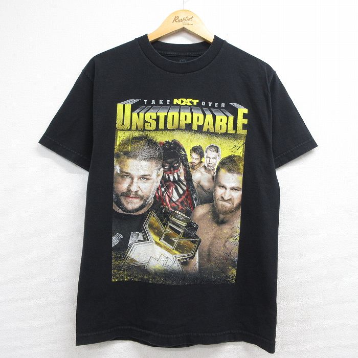 半袖Tシャツ ワールドプロレスリングNXT ブラック メンズM相当 | 古着