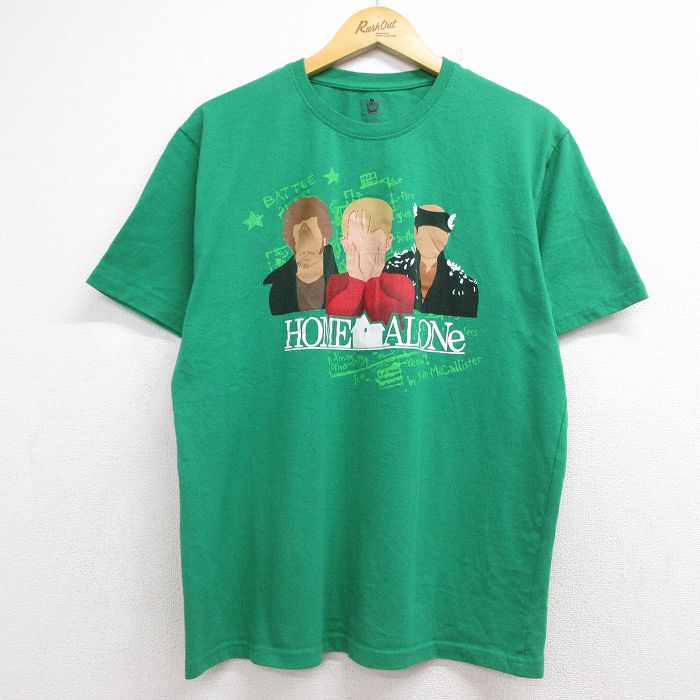 半袖Tシャツ ホームアローン グリーン メンズXL相当 | 古着