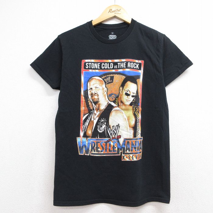 リップルジャンクション 半袖Tシャツ ワールドプロレスリング ブラック メンズS相当 | 古着