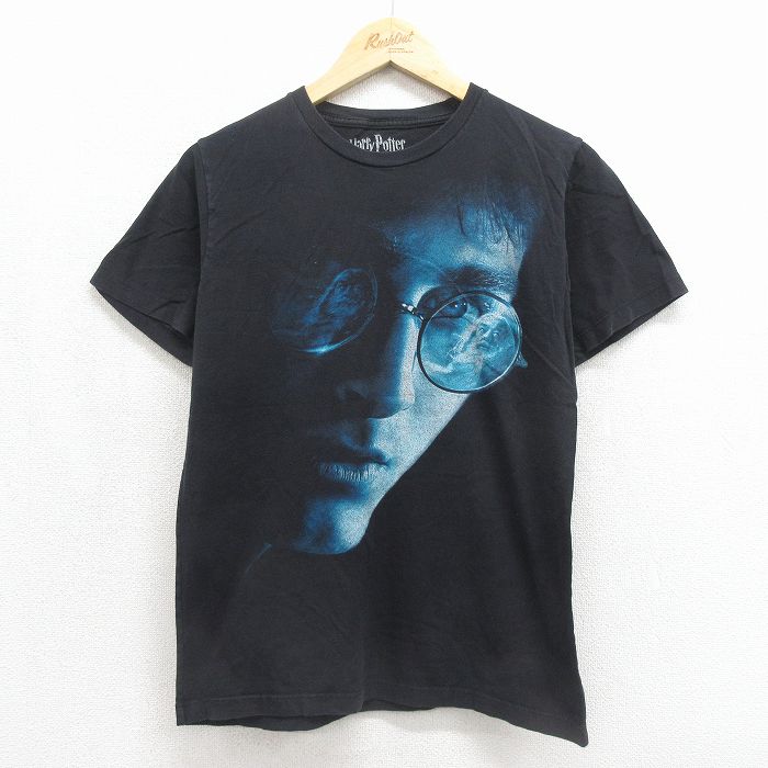 ハリーポッター 半袖Tシャツ 映画 ブラック メンズM相当 | 古着