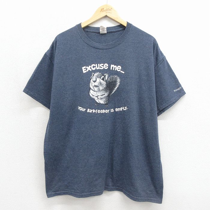 半袖Tシャツ 霜降り グレー メンズXL相当 | 古着