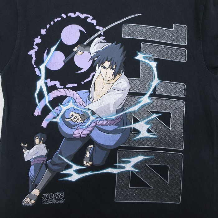古着通販 M☆古着 半袖 Tシャツ メンズ アニメ ナルト疾風伝 うちは
