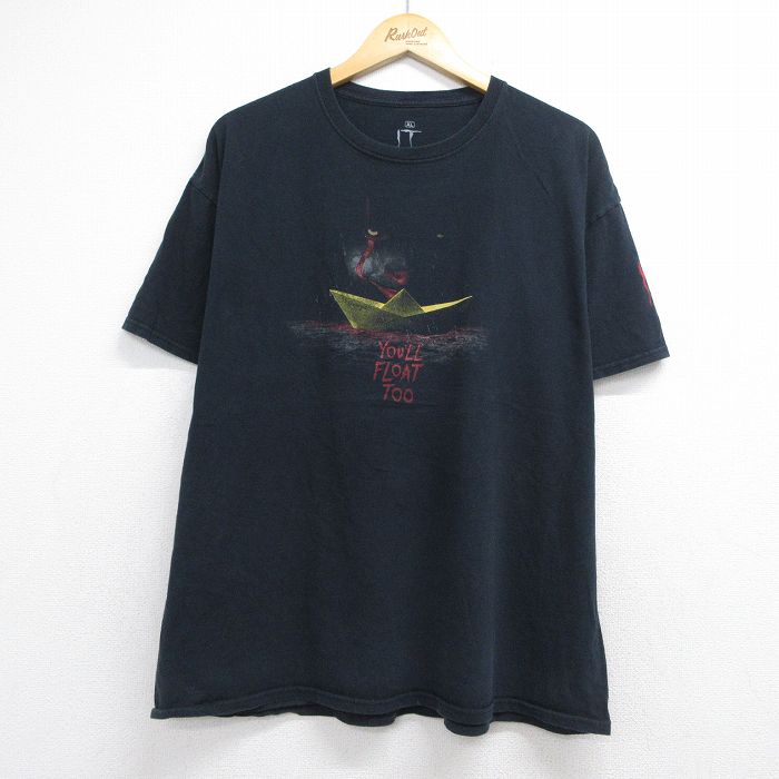 半袖Tシャツ 映画イット ブラック メンズXL相当 | 古着