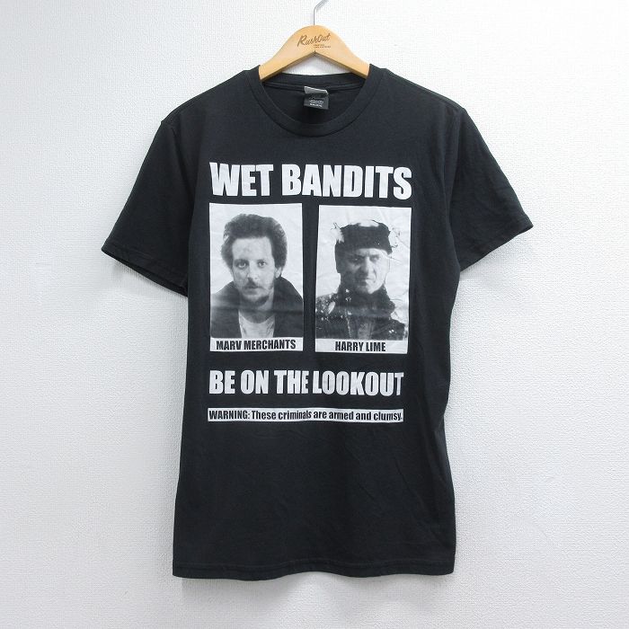 半袖Tシャツ ホームアローン ブラック メンズM相当 | 古着