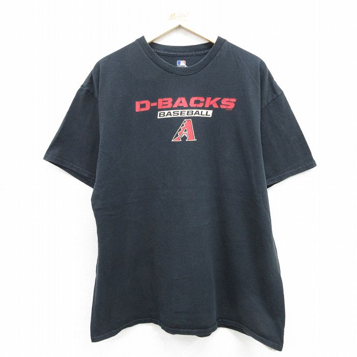 古着通販 XL☆古着 半袖 Tシャツ メンズ MLB アリゾナダイヤモンド