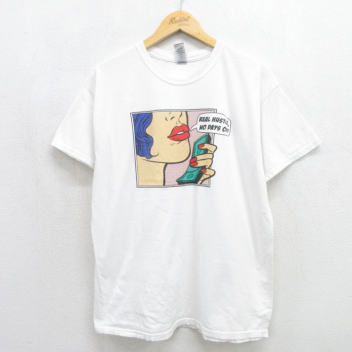 半袖Tシャツ REAL ホワイト メンズL相当 | 古着