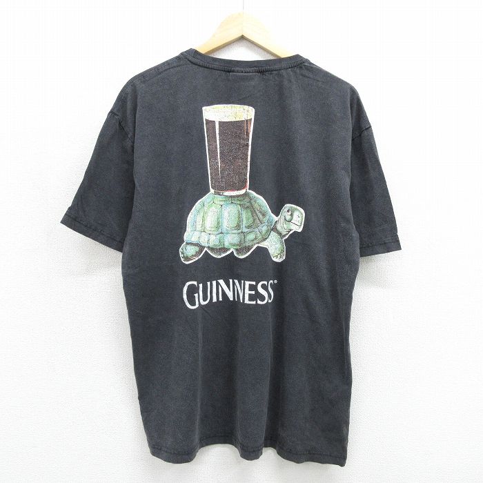 ギネスビール 半袖Tシャツ ブラック メンズXL相当 | 古着