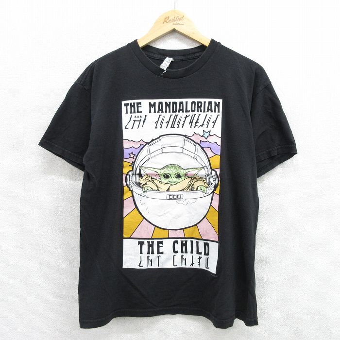 スターウォーズ 半袖Tシャツ クローグー ブラック メンズL相当 | 古着