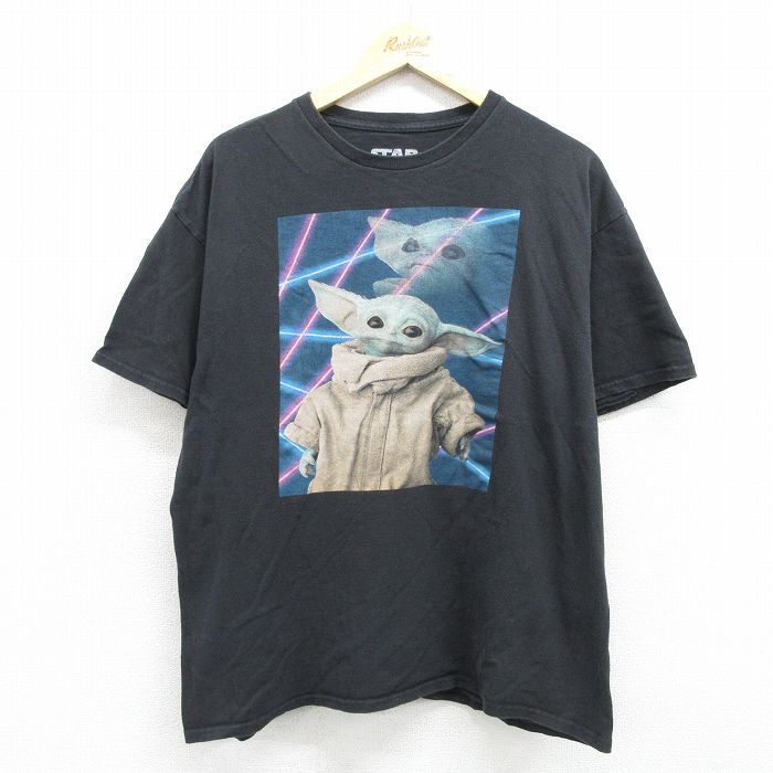 スターウォーズ 半袖Tシャツ グローグー ブラック メンズXL相当 | 古着