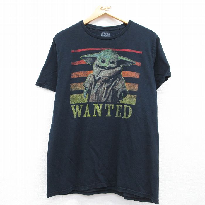 スターウォーズ 半袖Tシャツ グローグー ブラック メンズL相当 | 古着