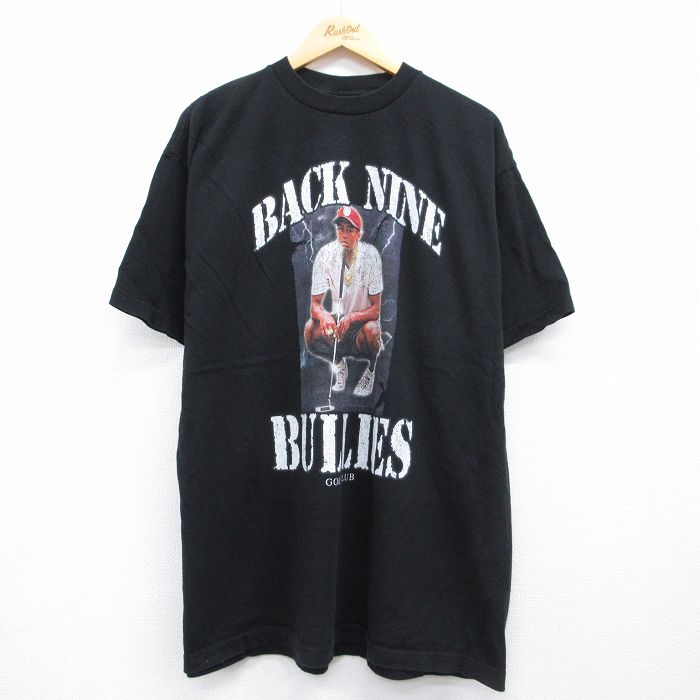 タイガーウッズ 半袖Tシャツ ブラック メンズXL相当 | 古着