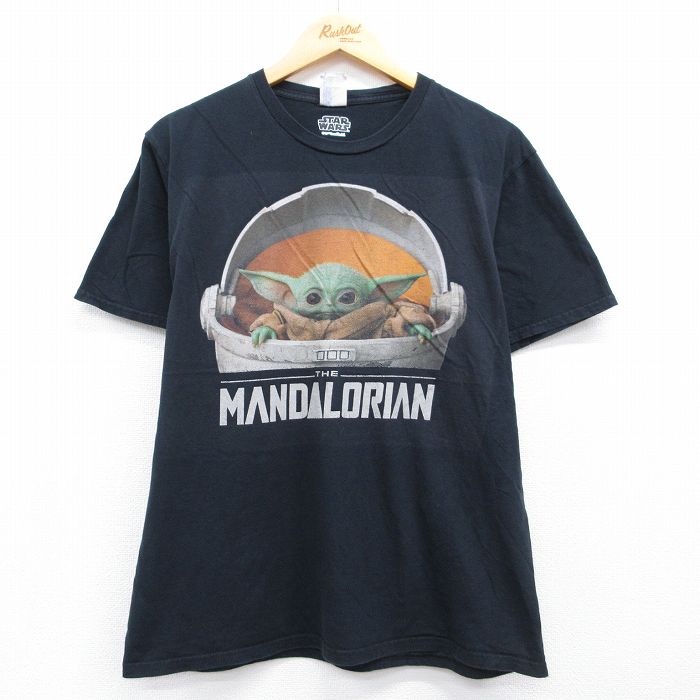 スターウォーズ 半袖Tシャツ グローグー ブラック メンズL相当 | 古着