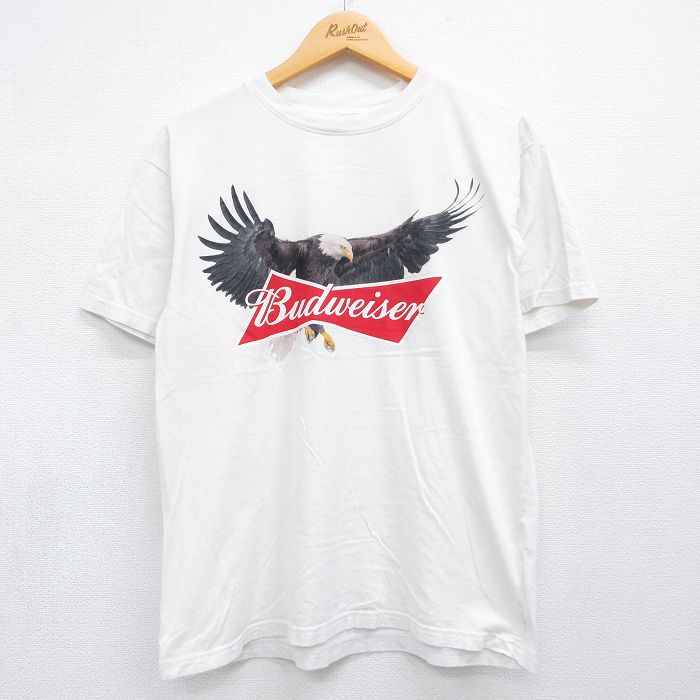 半袖Tシャツ バドワイザー ホワイト メンズL相当 | 古着