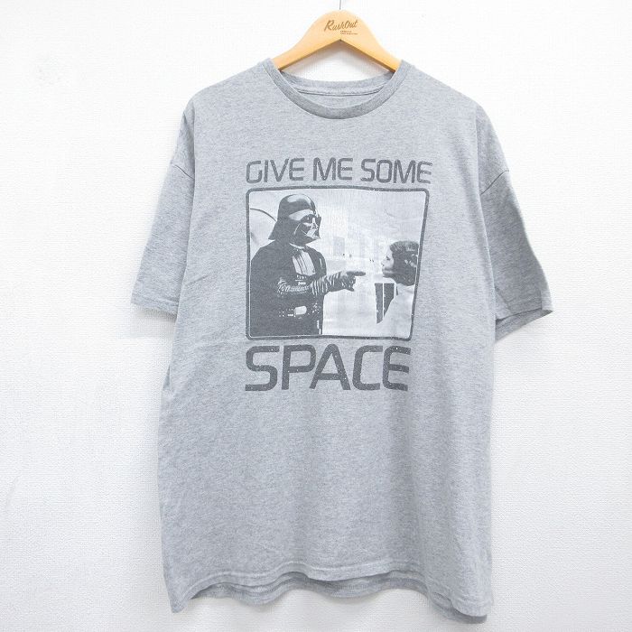 スターウォーズ 半袖Tシャツ ダースベイダー グレー メンズXL相当 | 古着