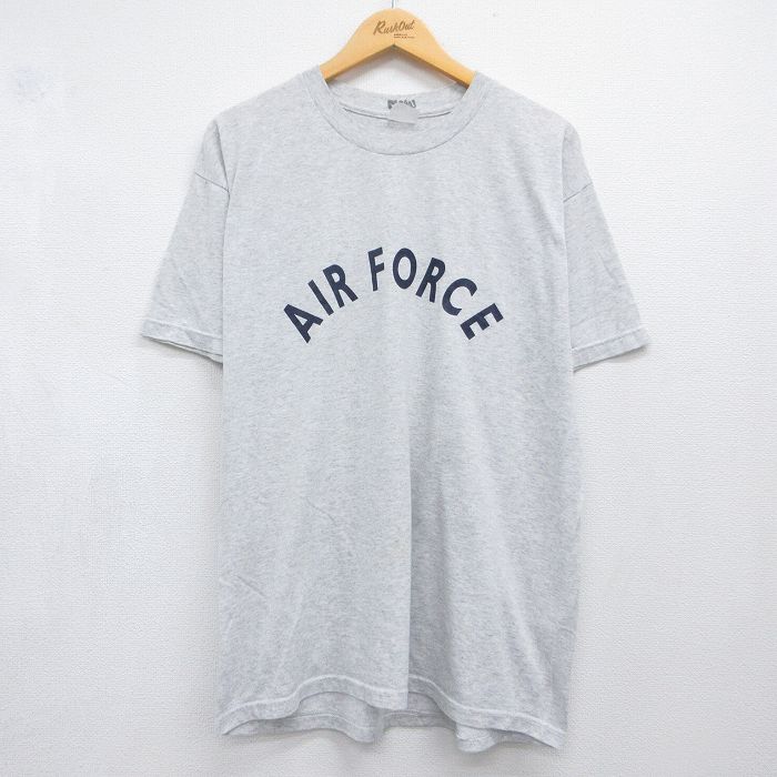 半袖Tシャツ ミリタリー エアフォース グレー メンズXL相当 | 古着