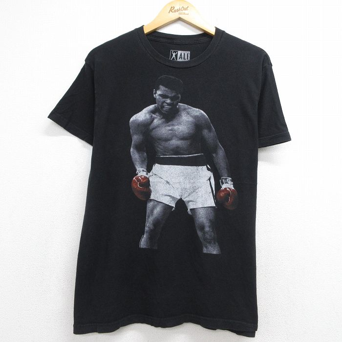 モハメドアリ 半袖Tシャツ ブラック メンズL相当 | 古着