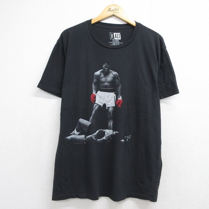 モハメドアリ 半袖Tシャツ ブラック メンズXL相当 | 古着