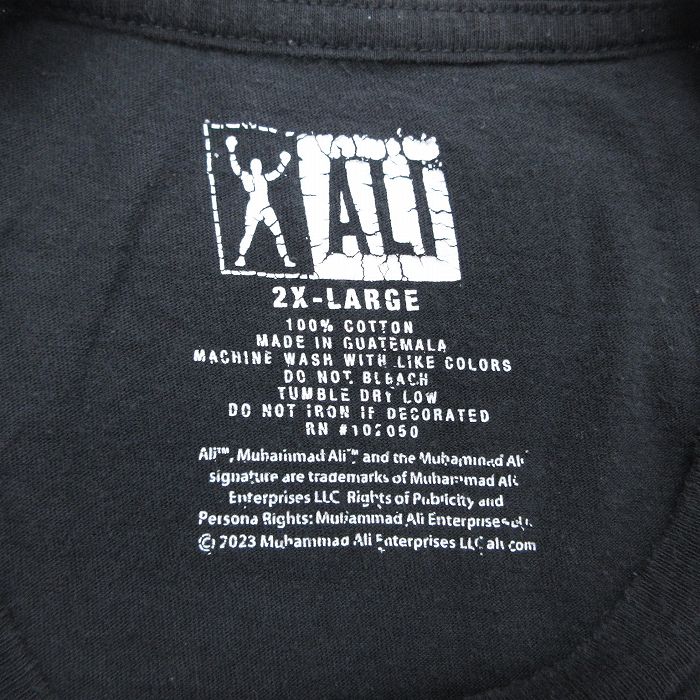 古着通販 XL☆古着 半袖 Tシャツ メンズ モハメドアリ コットン クルー