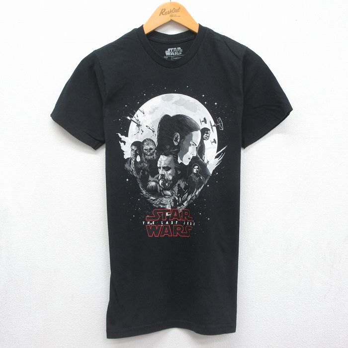 スターウォーズ 半袖Tシャツ 最後のジェダイ ブラック メンズS相当 | 古着