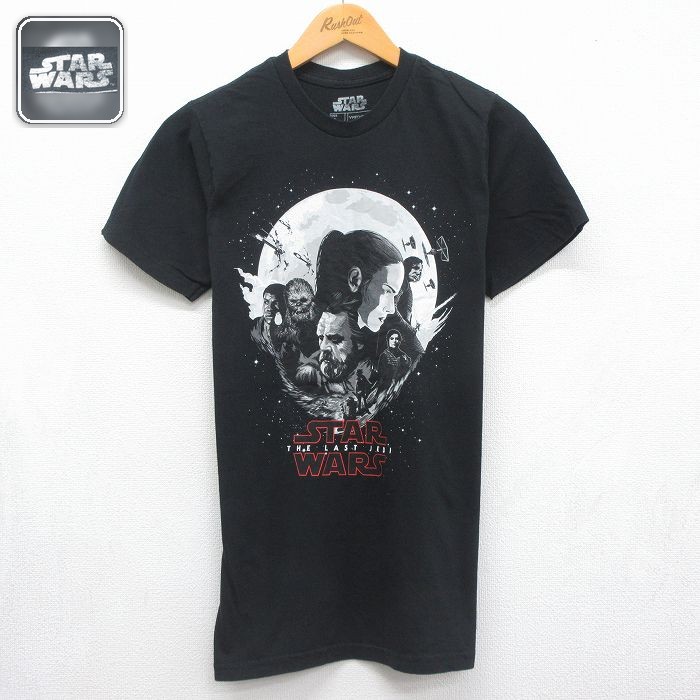 スターウォーズ 半袖Tシャツ 最後のジェダイ ブラック メンズS相当 | 古着