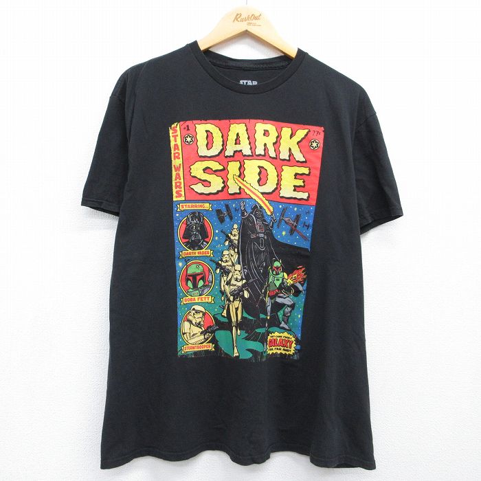 スターウォーズ 半袖Tシャツ ダークサイド ブラック メンズXL相当 | 古着