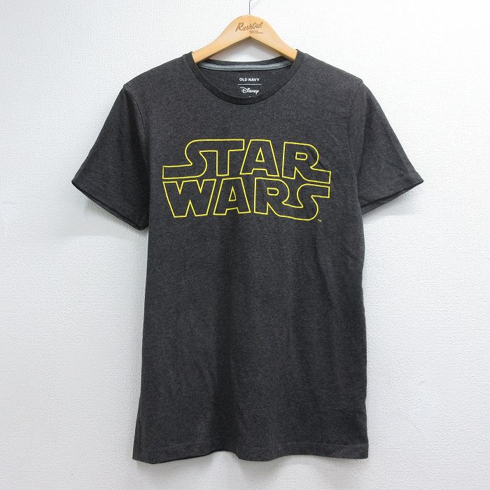 オールドネイビー 半袖Tシャツ ディズニー スターウォーズ グレー メンズM相当 | 古着