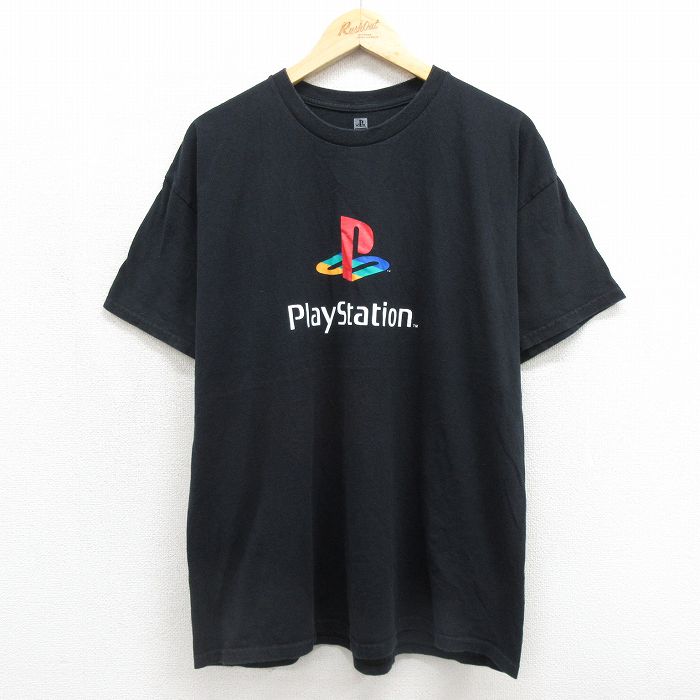 プレイステーション 半袖Tシャツ ブラック メンズXL相当 | 古着