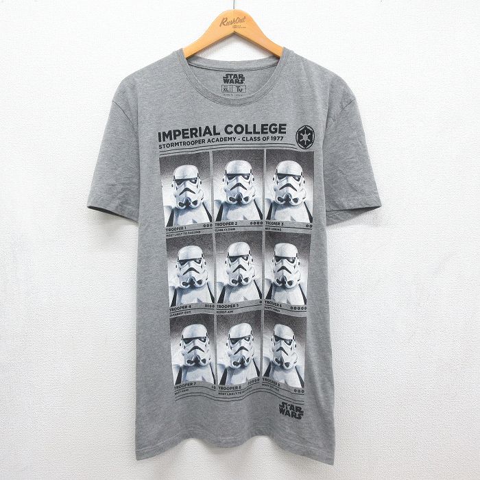 半袖Tシャツ スターウォーズストームルーパープリント グレー メンズXL相当 | 古着
