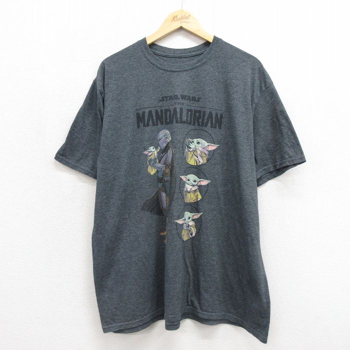 スターウォーズ 半袖Tシャツ グローグー グレー メンズXL相当 | 古着