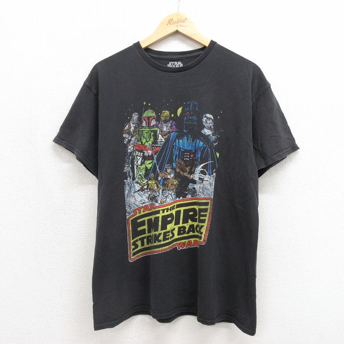スターウォーズ 半袖Tシャツ ダースベイダープリント ブラック メンズL相当 | 古着