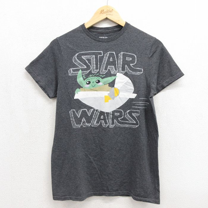 半袖Tシャツ スターウォーズグローグー 霜降りグレー メンズS相当 | 古着